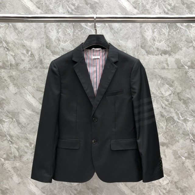 톰브라운 사선 남성 수트 정장 상의 2칼라 이미지