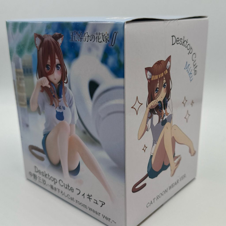 오등분의 신부 나카노 미쿠 고양이 룸웨어버전 데스크탑 큐트 피규어 이미지
