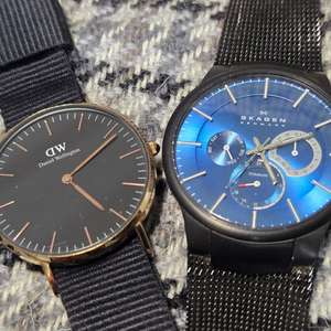 스카겐, 다니엘웰링턴 남성 손목시계 2점 이미지