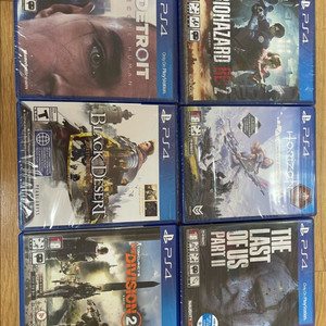 PS4 게임 타이틀 모음 이미지