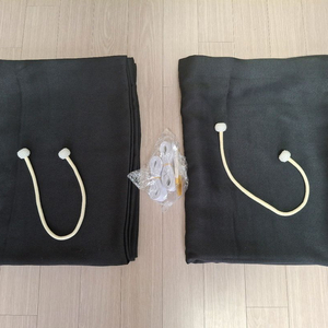 붙히는 암막커튼 2장 세트 (블랙) 이미지