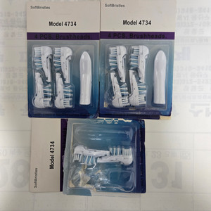 전동칫솔 교체용 브러시헤드 세트(브라운 오랄비 4734) 이미지