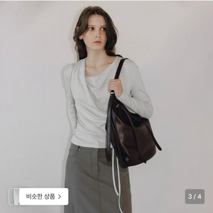 루에브르 드래프드 스트링 티셔츠 (29단독) 이미지