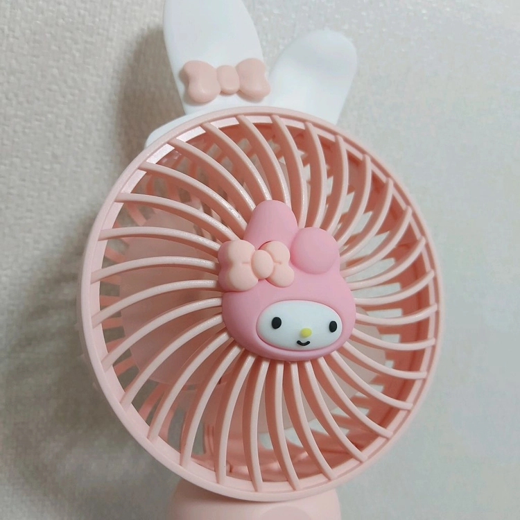 {새상품 마이멜로디 미니 선풍기 핑크 휴대용선풍기 마멜 이미지