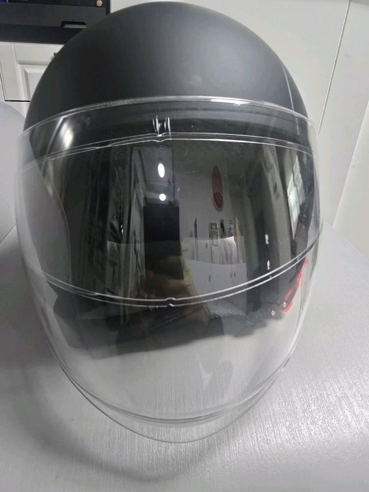 블랙 오토바이 헬멧 (풀페이스) xl 판매 합니다. 이미지