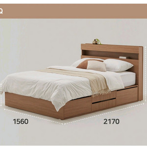 퀸사이즈 침대 초급처합니다 이미지