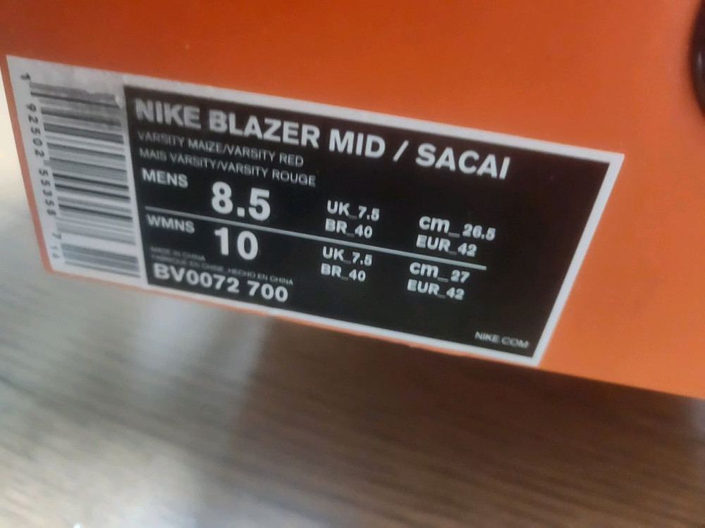 (265) 나이키 블레이저 미드 사카이 스노우 비치 새상품 싸게팜 이미지