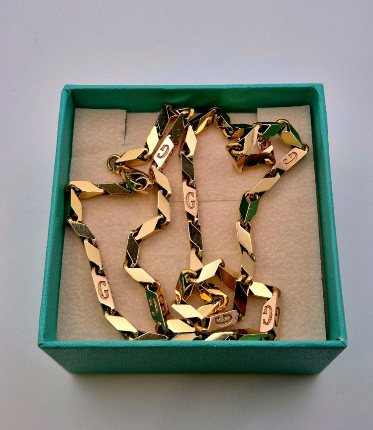 18k 대나무목걸이 10.08돈 남자금목걸이 이미지