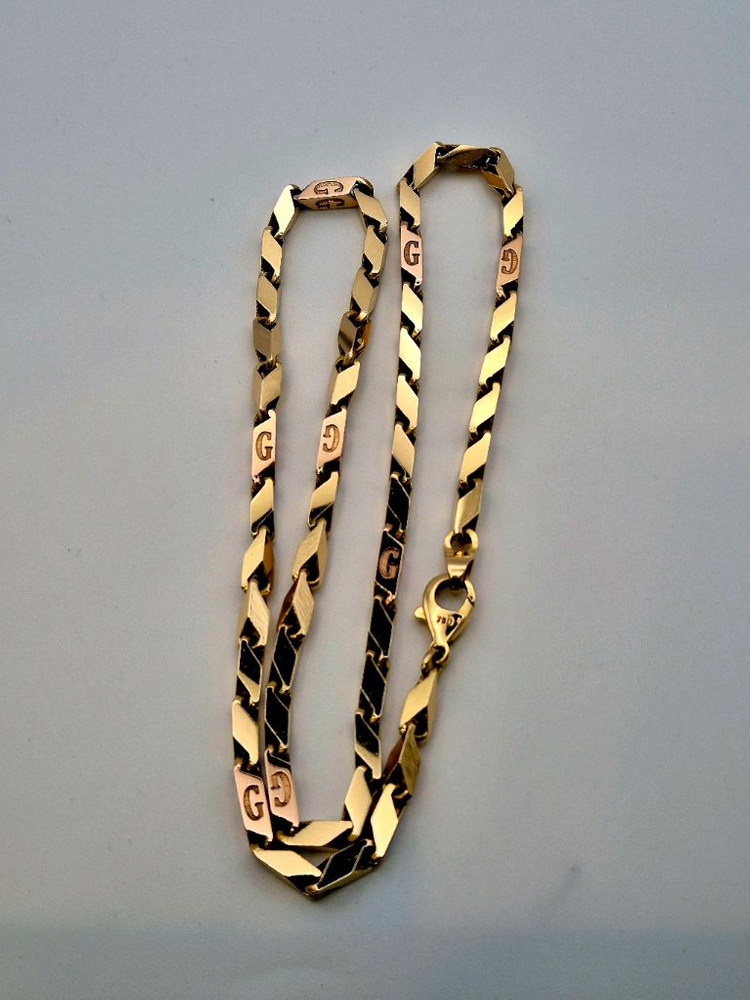 18k 대나무목걸이 10.08돈 남자금목걸이 이미지