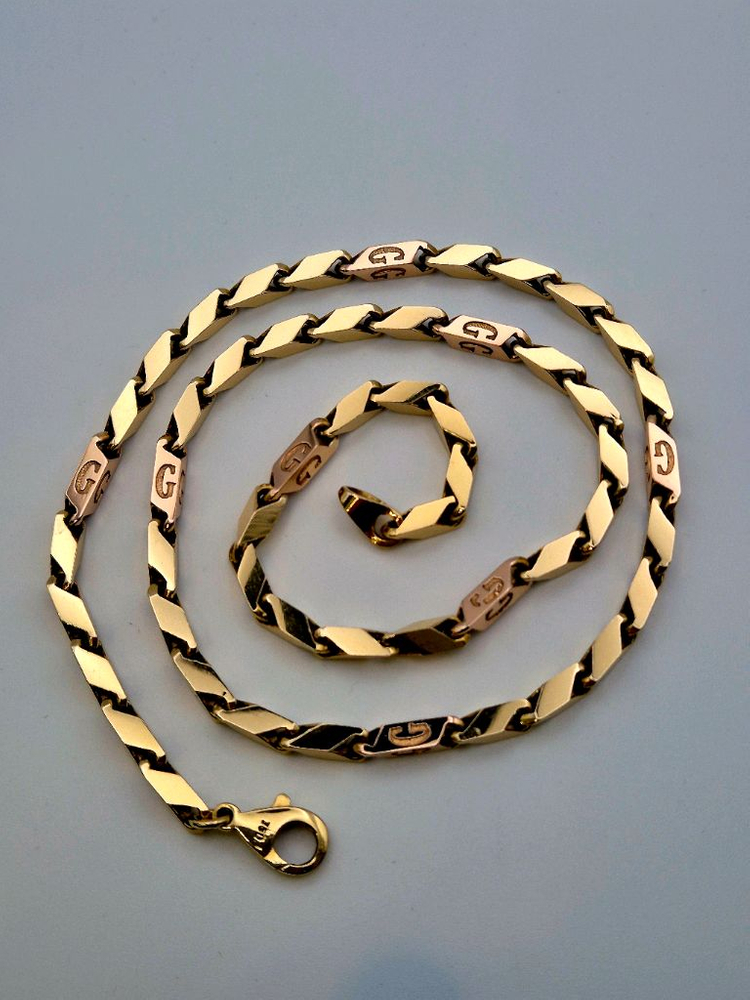 18k 대나무목걸이 10.08돈 남자금목걸이 이미지