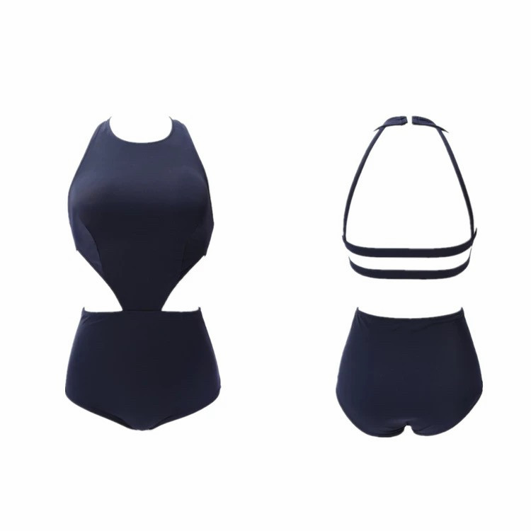 블랙 옆트임 수영복 비키니 이미지