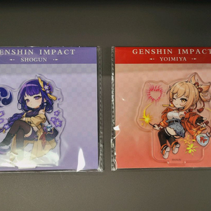 급처) 원신 가을 팝업스토어 라이덴 요이미야 아크릴 스탠드 이미지