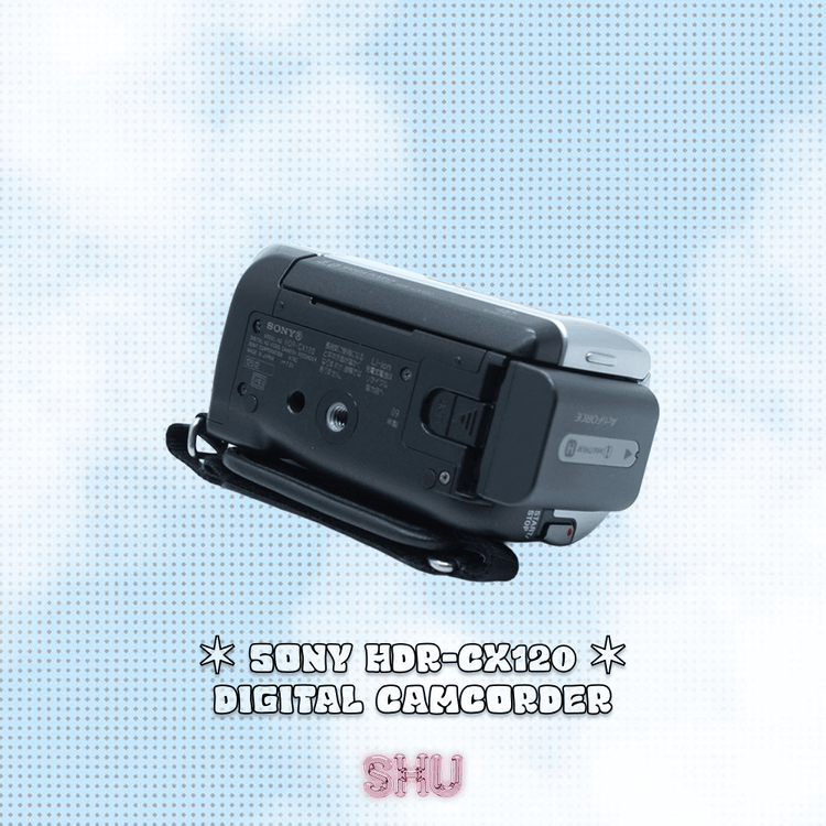 소니 HDR-CX120 디지털 빈티지 핸디캠 캠코더 실버 이미지