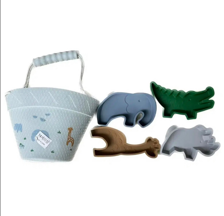 [새제품] 실리콘 모래 놀이 세트 / 아기 목욕 장난감 이미지