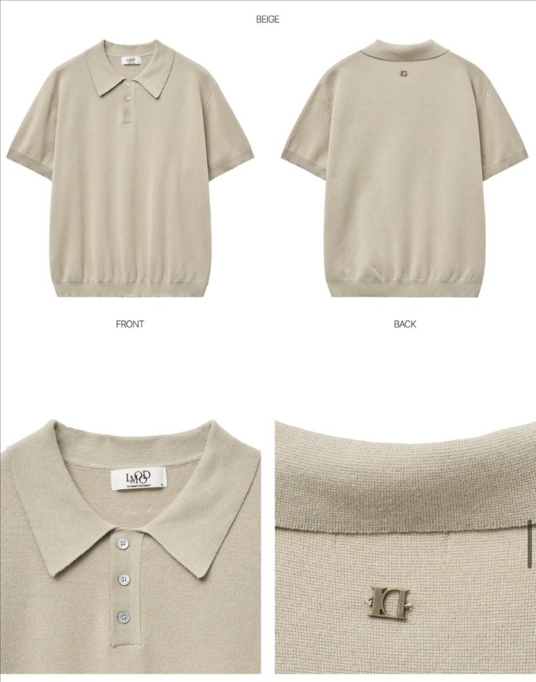 [새제품] 엘무드 옴므 코튼 PK 하프 니트 정리합니다!! 이미지