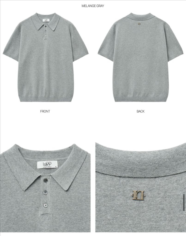 [새제품] 엘무드 옴므 코튼 PK 하프 니트 정리합니다!! 이미지