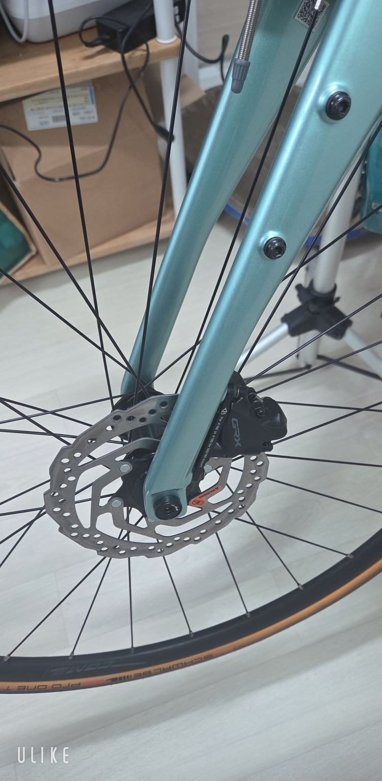 메리다 e사일렉스 400+105di2구동계+메리다일체형카본드롭바 등(로드 그래블 전기자전거 미니벨로/대차가능) 이미지