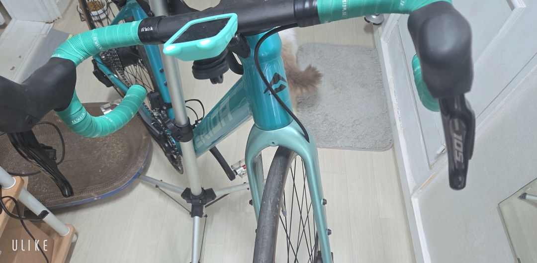 메리다 e사일렉스 400+105di2구동계+메리다일체형카본드롭바 등(로드 그래블 전기자전거 미니벨로/대차가능) 이미지