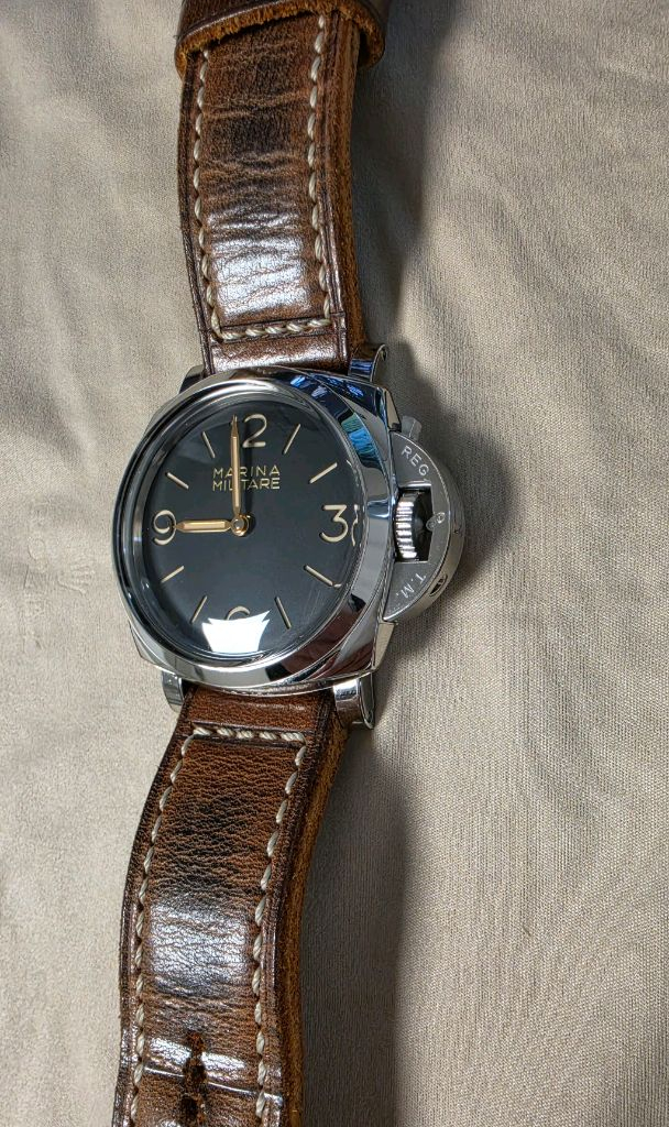 파네라이 673 / pam00673 47mm + 스트랩3점 (정식오버홀 완료, 케이스&베젤 새파츠 교체) 이미지
