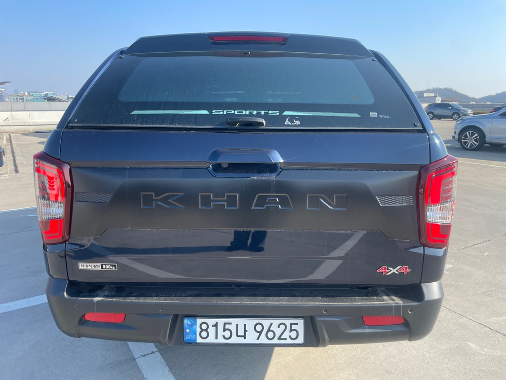 더 뉴 렉스턴 스포츠 칸 디젤 2.2 4WD 노블레스 중고차 22년01월 7058km 완전무사고 입니다. 이미지