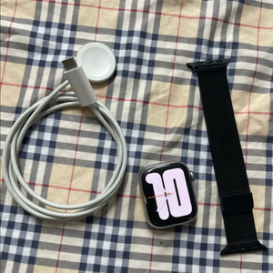 애플워치8스테인리스 41mm 실버 SS급 이미지