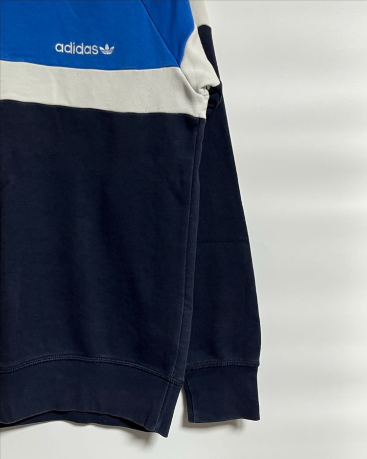 공용 아디다스 컬러블럭 맨투맨 티셔츠 100 이미지