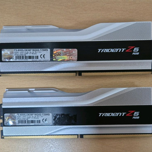 지스킬 트라이던트 실버 DDR5 32GB 6000MHz 서린 정품 이미지