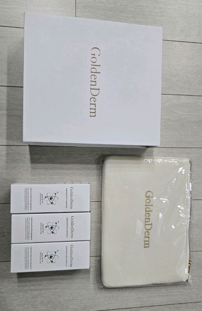 가격내림 택포) 거의새것 골든덤 지엔알 부스터 갈바닉 고주파 리프팅 뷰티디바이스 (미개봉 앰플3개+전용파우치) 이미지