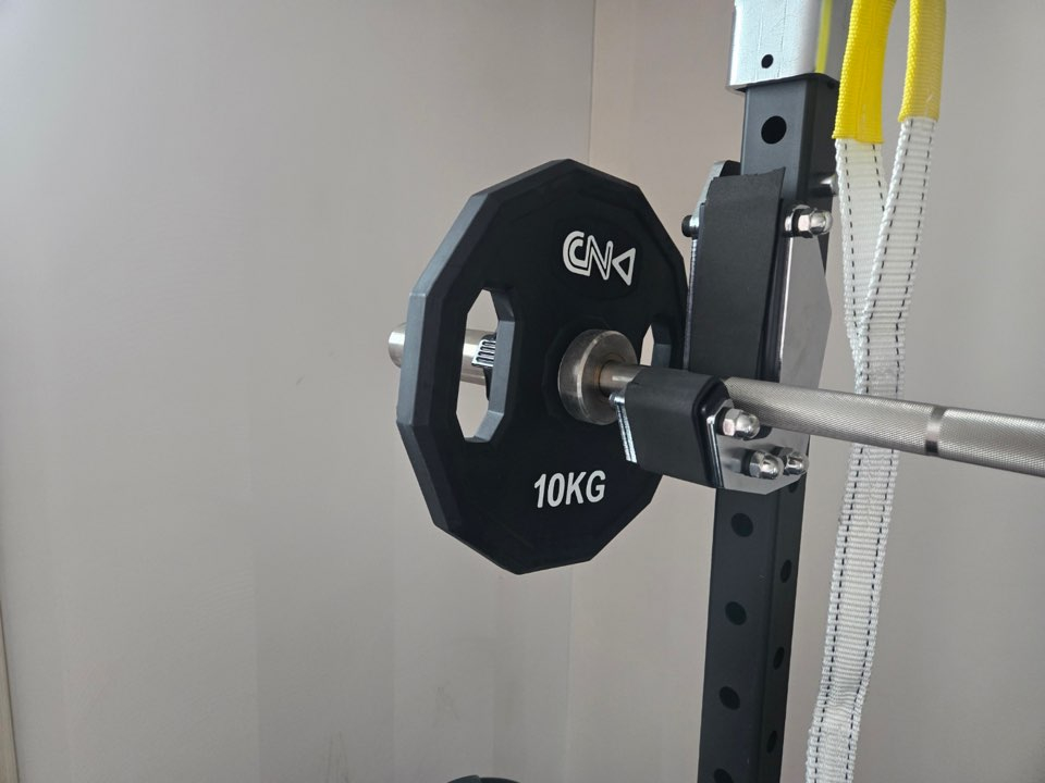 [홈짐 풀세트]인벤탑 미니랙 + CNK 원판 (총80kg) + 토탈벤치 인클라인 + EZ바 세트 등 이미지