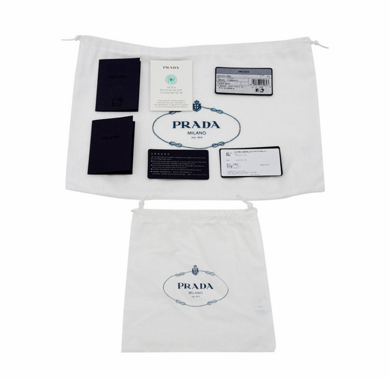 프라다 여성 패딩 나파 레더 리에디션 2005 숄더 호보백 크로스백 핑크 이미지