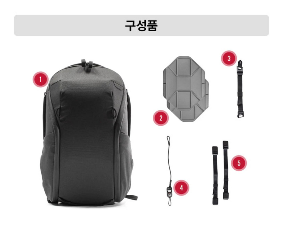 픽디자인 에브리데이 V2 짚 백팩 15L 이미지