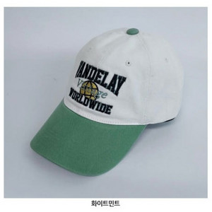 빈티지 민트 볼캡 모자 이미지
