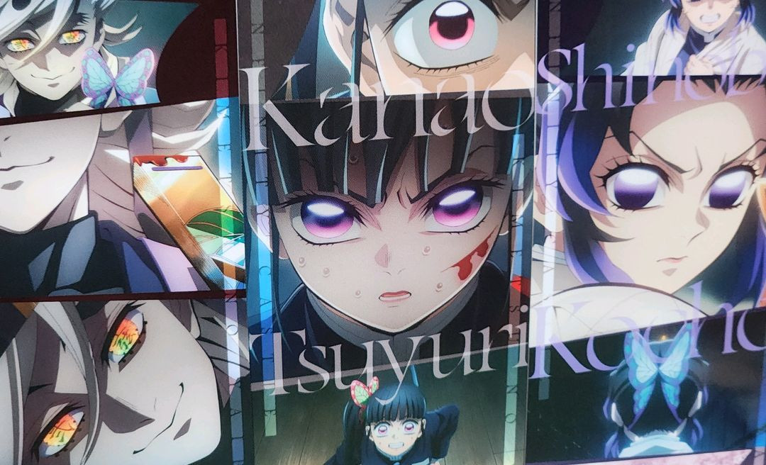 귀멸의 칼날 페이스 카드 북마커 책갈피 피규어 도우마 시노부 이미지