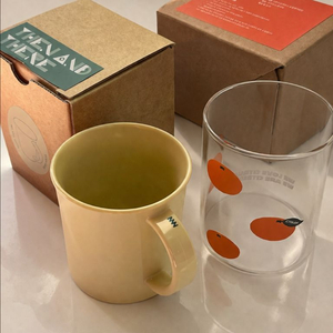 (새상품/2개) 내열 유리컵+플라스틱 컵 이미지