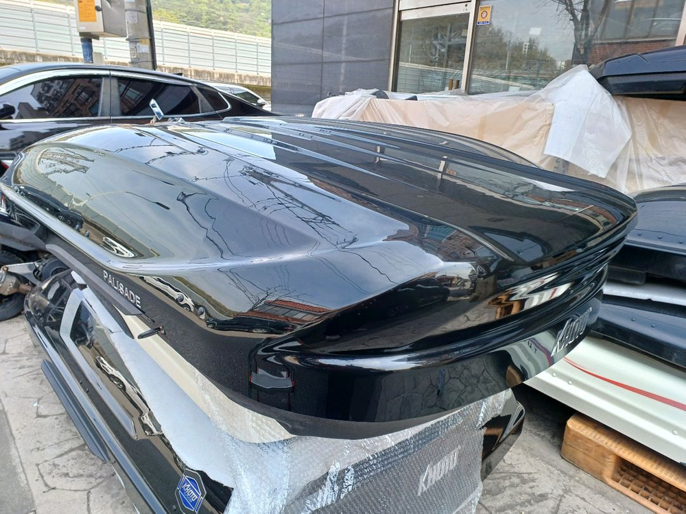 구형 팰리세이드 lx2 코토일체형루프박스 블랙 중고 이미지