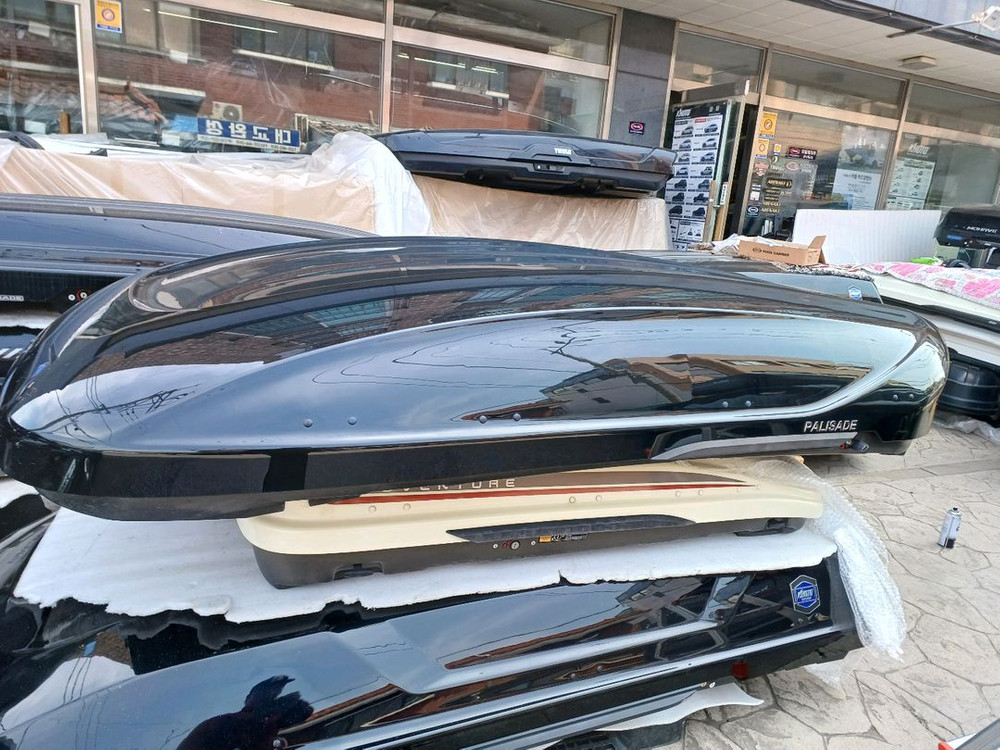 구형 팰리세이드 lx2 코토일체형루프박스 블랙 중고 이미지