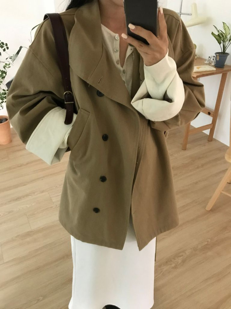 온워드 하프 트렌치코트 이미지