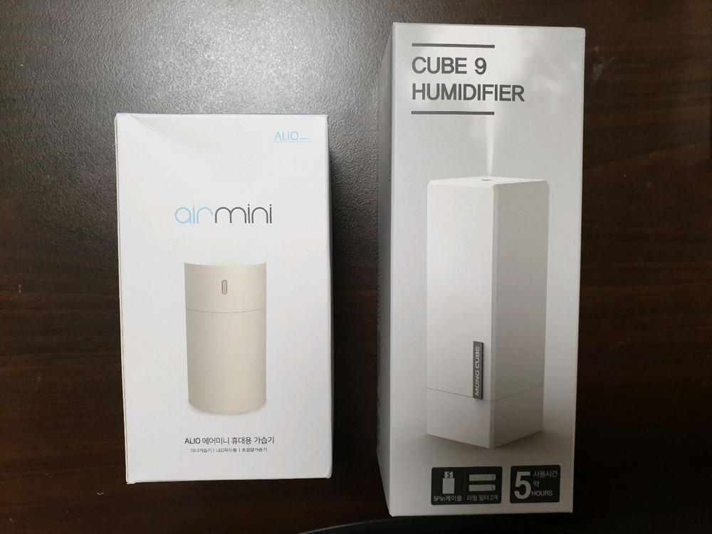 공기청정기(휴대용, 차량용), 휴대용 미니 가습기, 휴대용/핸드 안마기, 마사지기 팝니다. (미사용품) 이미지