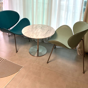 서울 세덱 sedec 가죽의자 2개 테이블서비스 수입가구 인테리어의자 이미지