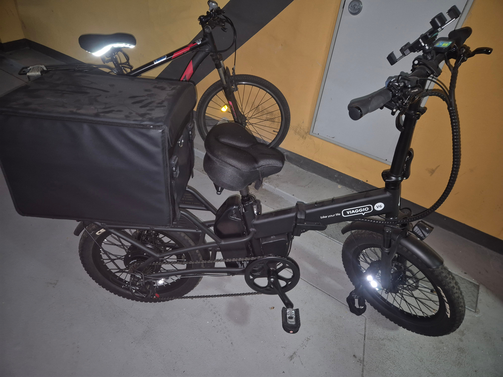 비아지오V6 접이식 전기자전거 팝니다 이미지
