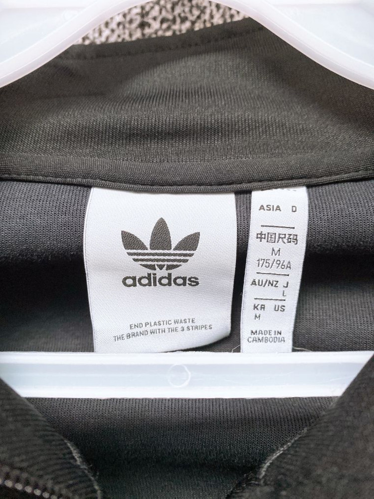 (M)아디다스남자오리지널불꽃루즈핏반집업맨투맨 이미지