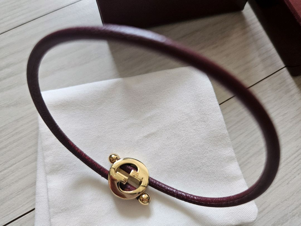 (정품) 구찌 에나멜 라운드 인터로킹 G 팔찌 이미지