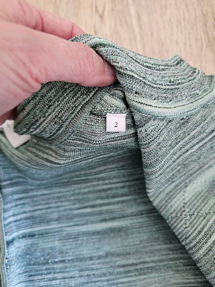 산드로 민크 그린색의 가디건 새상품 2(55-66) 이미지