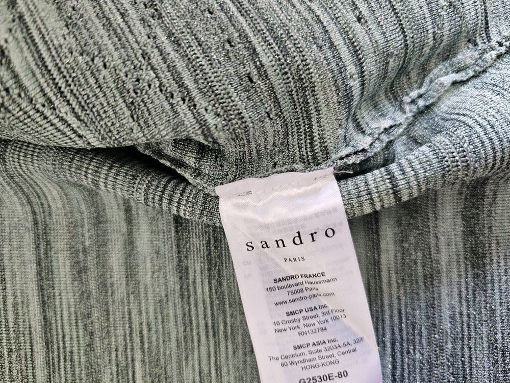 산드로 민크 그린색의 가디건 새상품 2(55-66) 이미지