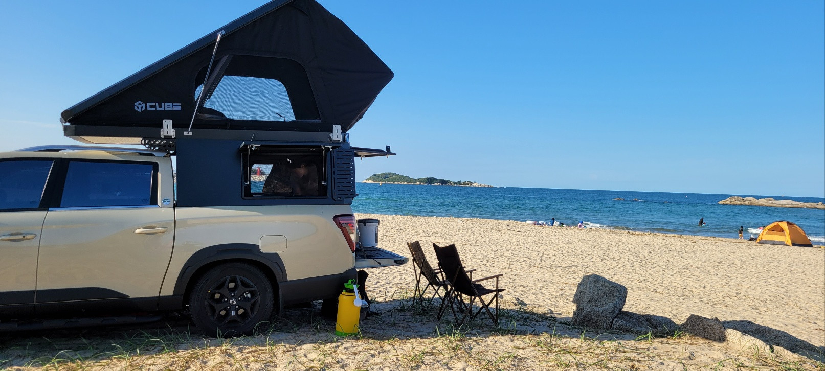 큐브캠퍼2 픽업트럭 캐노피캠퍼 무쏘칸 롱데크 렉스턴스포츠칸 이미지