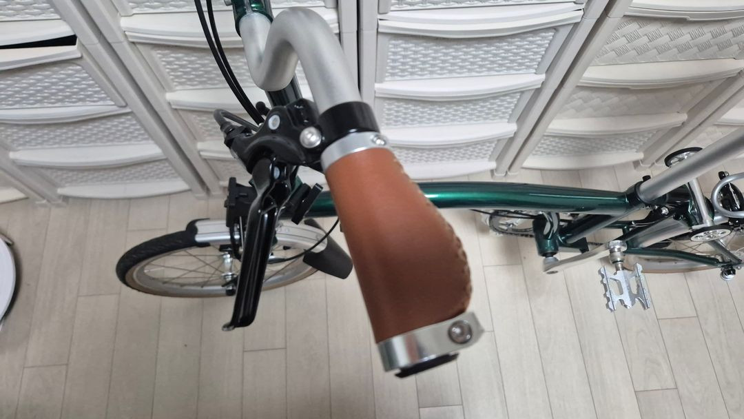 비올리 올리 레이싱 그린 팝니다. 트라이폴드 유사브롬톤 이미지