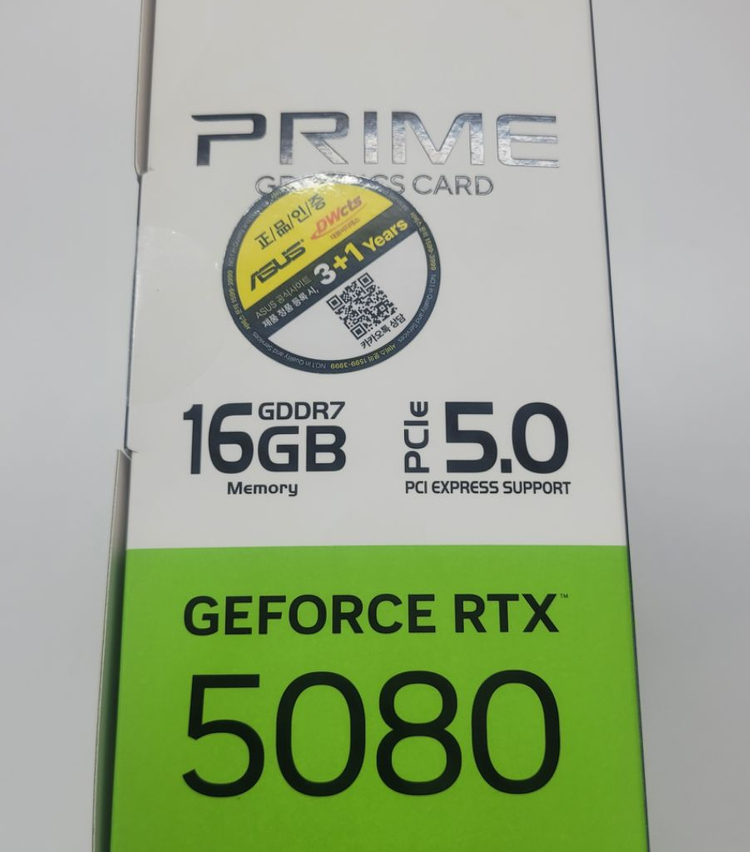 급처) 새상품 ASUS PRIME RTX5080 DDR7 16GB 팝니다. 이미지