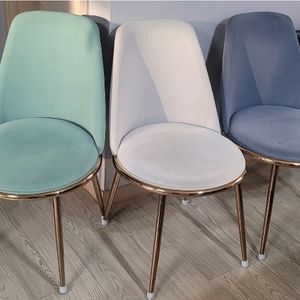 모던 벨벳 체어 3개 개당가격 (민트, 아이보리, 블루) 중고 사용감있음 (얼룩이나 흔적 사진참조) 이미지