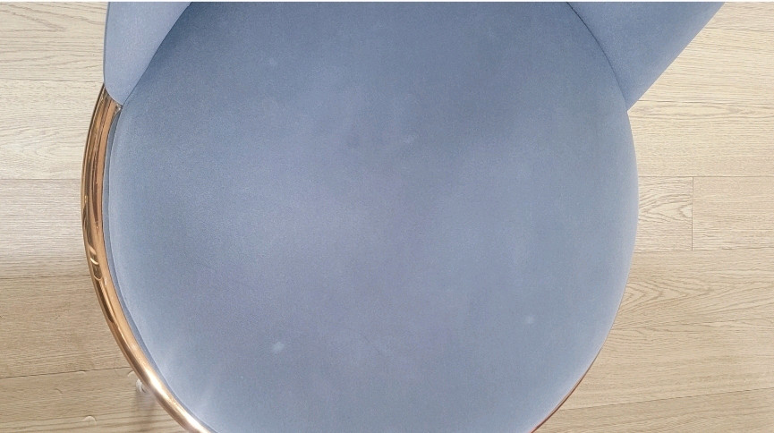 모던 벨벳 체어 3개 개당가격 (민트, 아이보리, 블루) 중고 사용감있음 (얼룩이나 흔적 사진참조) 이미지