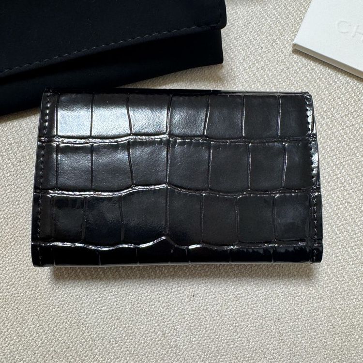 샤넬 크로커다일 악어 똑딱이 카드지갑 새제품 이미지